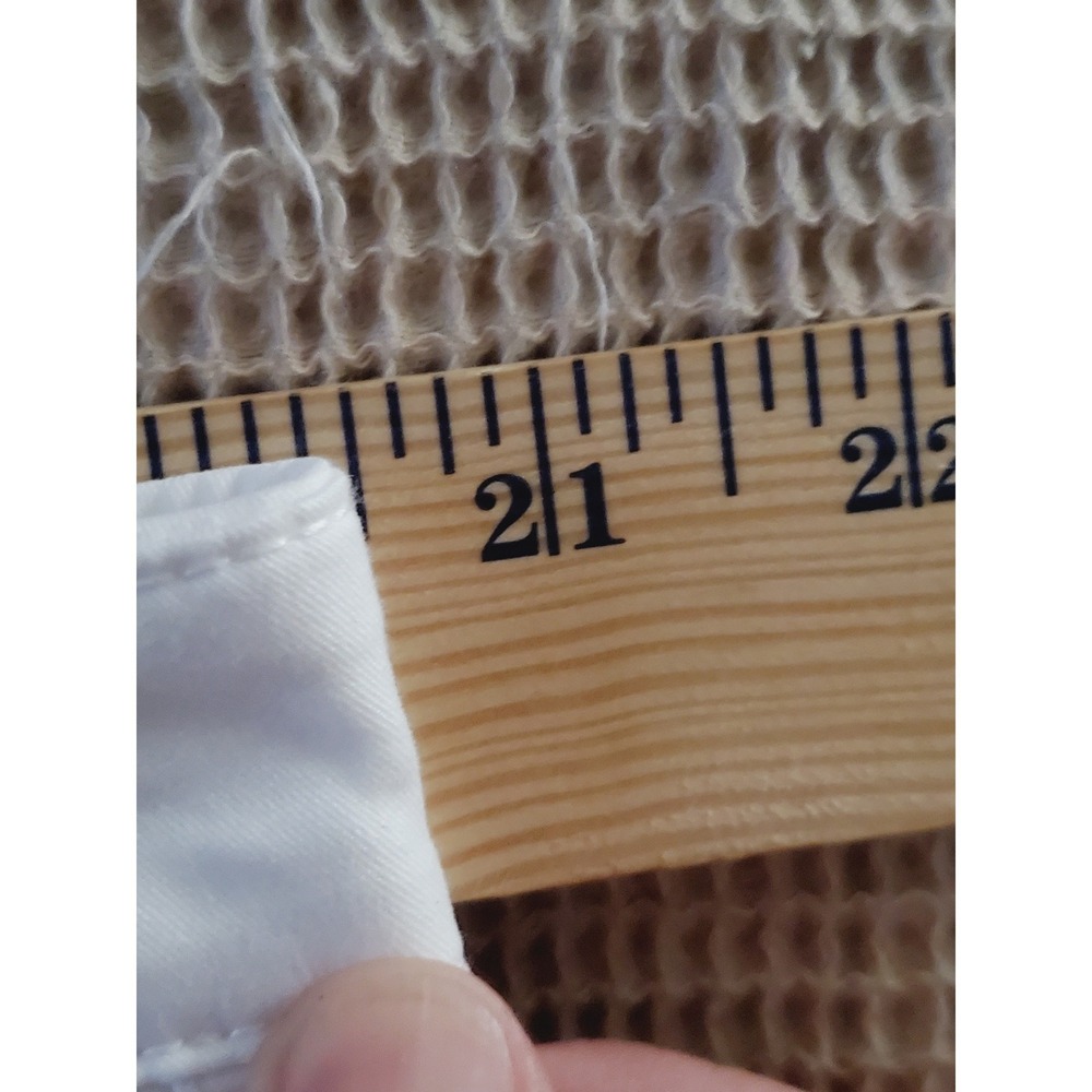 Gap Girlfriend Khaki Pants White Chino Trousers Stretch Casual Plus Size 18 - Picture 8 of 9